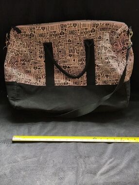 Victoria's Secret Pink and Black Travel Duffel Bag